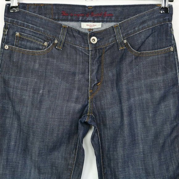 Levi's 522 Ultra Low Boot Jeans Stretch 8 Short X 29 - Picture 7 of 9